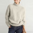 thumbnail image 3 of Misright Women's Turtleneck Sweater, Long Sleeve Knit Pullover with Soft Warm Design for Winter, 3 of 9