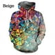 thumbnail image 5 of Sudadera con capucha con estampado geométrico en 3D para hombres y mujeres, sudaderas con capucha divertidas, hipnóticas, coloridas, informales, geniales, para parejas, 5 of 5