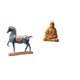 thumbnail image 1 of Figura De Caballo De Pie Con Forma De Sagrado Corazón De Jesús, Decoración Fengshui, Estatua Para Escritorio, Sala De Estar, Estantería, Pasillo, Dormitorio, Oficina, Chimenea, Regalo, 1 of 8