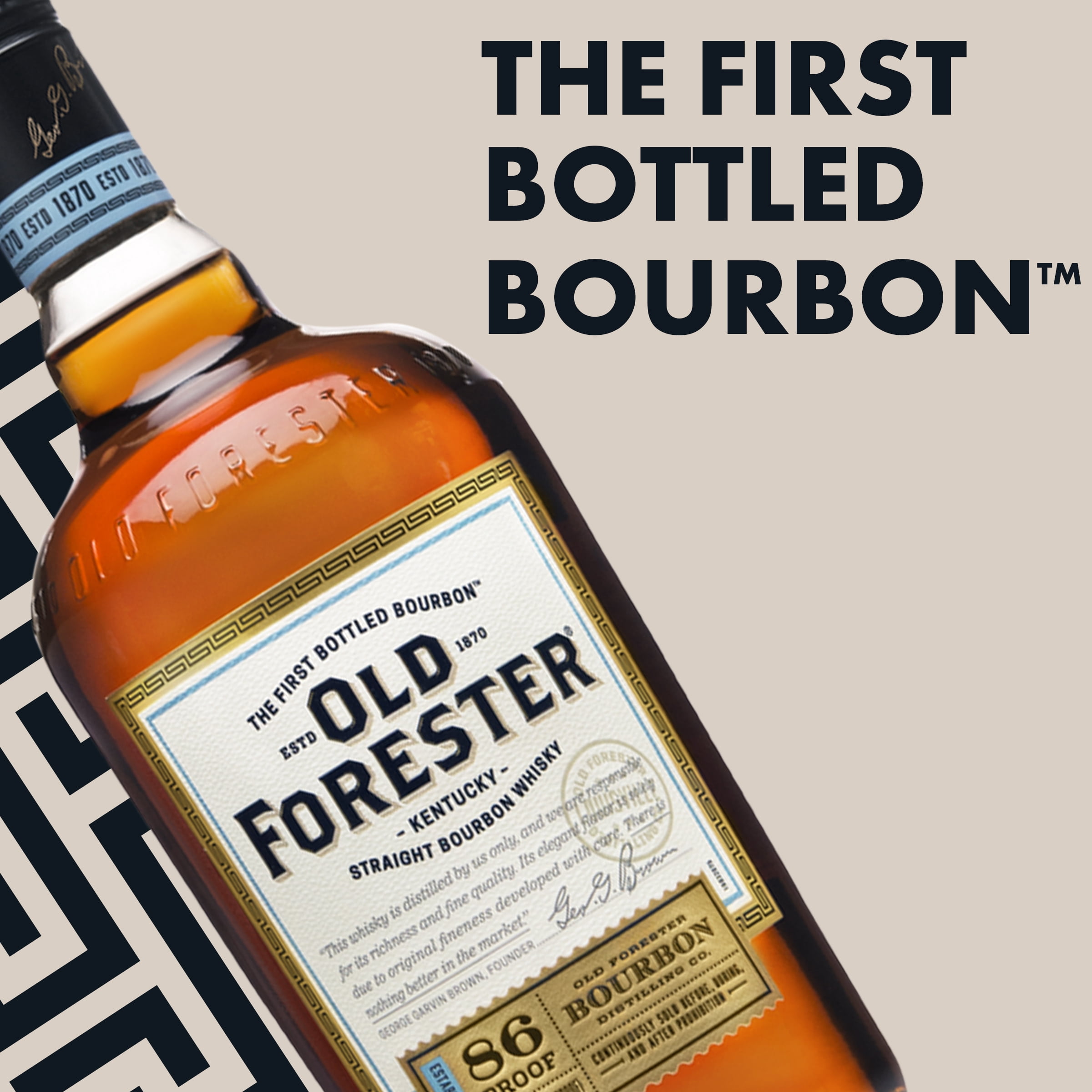 Old Forester 86 Proof Kentucky Straight Bourbon Whisky, 750 ml