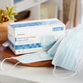thumbnail image 5 of McKesson Disposable Face Masks, 3-Ply Elastic Ear Loops - Blue Medical Mask, 50 Count, 1 Pack, 5 of 7