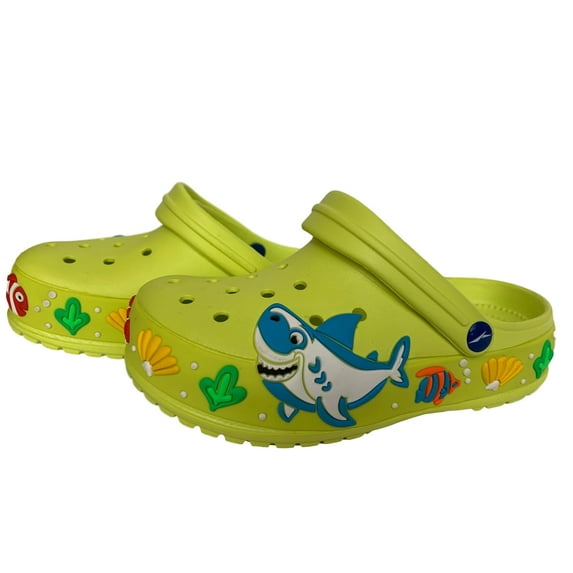 PrimKids Boys Shark Slip On Clogs