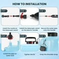 thumbnail image 3 of KOYMISKU Battery Powered Sprayer,2.11 Gallon/8L Electric Sprayer with 3 Mist Nozzles, Rechargeable Handle, Retractable Wand & Adjustable Strap for Lawn &Garden, 3 of 8