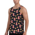 thumbnail image 2 of Uemuo cartoon octopus Pattern Men's Muscle Shirts Sleeveless Dry Fit Gym Workout Tank Top Lightweight Sports Tank Top Beach Tank Top, Loose-fit Sleeveless Shirt-X-Large, 2 of 7