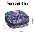 thumbnail image 2 of Octopus Period Pouch Sanitary Napkin Organizer Travel Storage Bag - Small Leather Pouch Included, 2 of 6