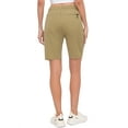 thumbnail image 5 of Little Donkey Andy Women's 9 Inches Shorts for Hiking Golf Travel Lightweight Quick Dry Stretch Khaki L, 5 of 7