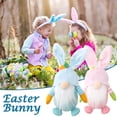 thumbnail image 4 of Bunny Figurines Easter Party Decoration, Farmhouse Table Decor Gnome Decorations, Easter Decoration Cute Ornaments, Spring Decor for Home Crafts for Easter(1PC), 4 of 5