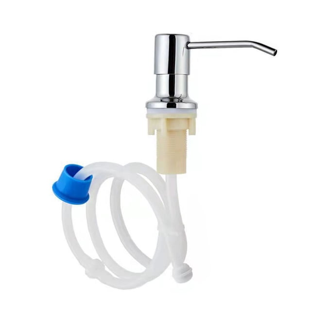 Wosthever Bomba dispensadora de fluidos de cocina, cabeza de acero inoxidable 304, tubo de extensión de silicona Universal, presión, bombeo de de Accesorios de baño Wosthever HA060737-00B