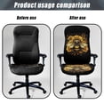 thumbnail image 4 of Xoenoiee Bee Sunflower Print Office Chair Cover Stretch Desk Chair Covers Removable Computer Chair Slipcovers Waterproof Furniture Protector for Armchair, Machine Washable, S, 4 of 6