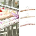 thumbnail image 2 of BETTERLIFE 5pcs Satin Clothes Hangers Coat Hanger Soft Flowery Q2L1 Padded Sent Calico B6T4, 2 of 8