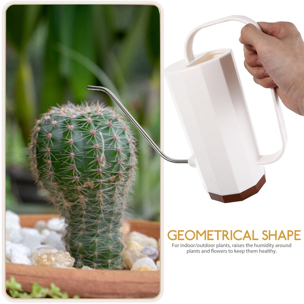 SEWCHICS Indoor Flower Watering Can Simple and Modern Plastic 2Pcs White