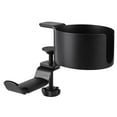 thumbnail image 4 of Soporte para auriculares Nikou 360 grados con almacenamiento de vasos de agua para escritorio color negro, 4 of 14