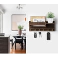 thumbnail image 3 of Soporte de pared para llaves de RelaxScene con 6 ganchos y estante, 3 of 6