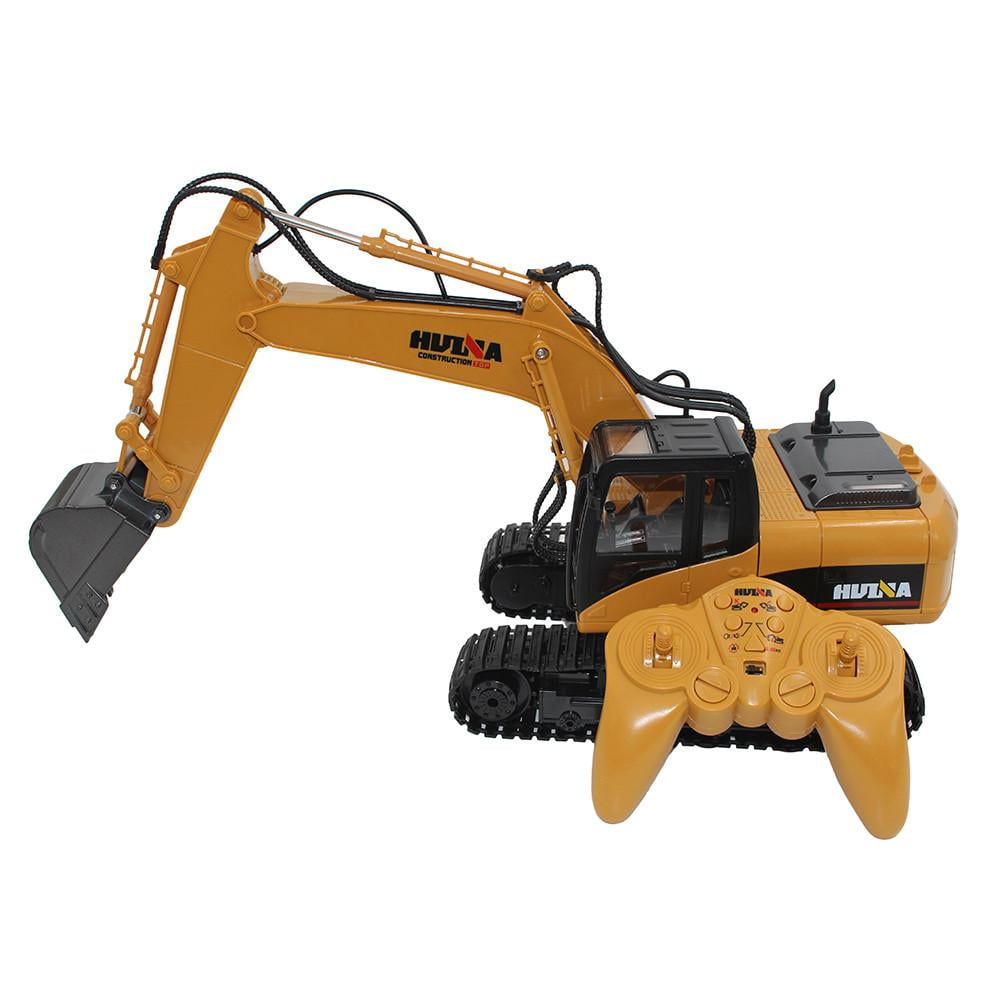 US HUINA 1550 1/14 RC Car Excavator 15 Channels Remoter Engineer Truck Crawler 