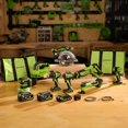 thumbnail image 7 of Greenworks 24V Cordless Brushless 8PCs Combo, Drill+Impact Driver+Circular Saw+Recip Saw+Jig Saw+Sander+Flashlight+Oscillating Tool w/(2) 2.0Ah+4.0Ah Batteries and 65W USB-C Charger, 7 of 7