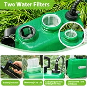 SideKing Battery Powered Sprayer 2 Gallon,Electric Garden Sprayer with 3 Spray Force, Battery Indicator, Rechargeable Handle, 23.6 Telescopic Wand,4 Mist Nozzles,Shoulder Strap, for Lawn and Garden