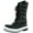 Black, variant on Refresh Wind-02 Women's Lace Up Waterproof Quilted Mid Calf Weather Snow Boots