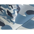 thumbnail image 4 of Ambesonne Camouflage Quilted Bedspread Set 3 Pcs, Soft Colors Design, King Size, Slate Blue Indigo Grey, 4 of 5