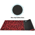 thumbnail image 2 of Red Leopard Print Cheetah Large Gaming Mouse Pad Big Mousepad Mice Keyboard Mat with Non-Slip Rubber Base for Computer Laptop Home & Office, 31.5 X 11.8 inch, 2 of 6