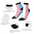 thumbnail image 4 of Breathable Athletic Socks Transgender Flag Cushioned Quarter Socks for Men Women, 4 of 7