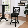 thumbnail image 3 of Boraam Florence Counter Height Swivel Counter Stool - Black Sandthru Finish, 3 of 8
