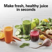 Hamilton Beach Big Mouth Juicer Machine for Fruits and Vegetables with Extra Large Chute, Extractor de Jugos, Black