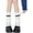 White, variant on YooGuoGuo Y2K Leg Warmers Women's Crochet Ribbed Leg Socks Gothic Leg Warmers Punk Buckle Fairy Grunge Accessories Harajuku