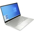 thumbnail image 4 of HP ENVY x360 15 Premium 2-in-1 Laptop 15.6" FHD IPS Touchscreen 11th Gen Intel Quad-Core i5-1135G7 16GB DDR4 1TB SSD Backlit Keyboard Fingerprint Reader HDMI USB-C B&O WiFi6 Win10 Silver, 4 of 7