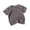 Gray, variant on Mgmyaa Girls Knitted Short Sleeve T-Shirts Round Neck Breathable Tops Size 1-10 Years