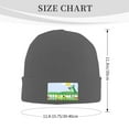 thumbnail image 3 of ZICANCN Knit Beanie Hat-Dinosaur Dragon Winter Cap Soft Warm Classic Hats for Men Women Dino Cute Nature Flowers, 3 of 8
