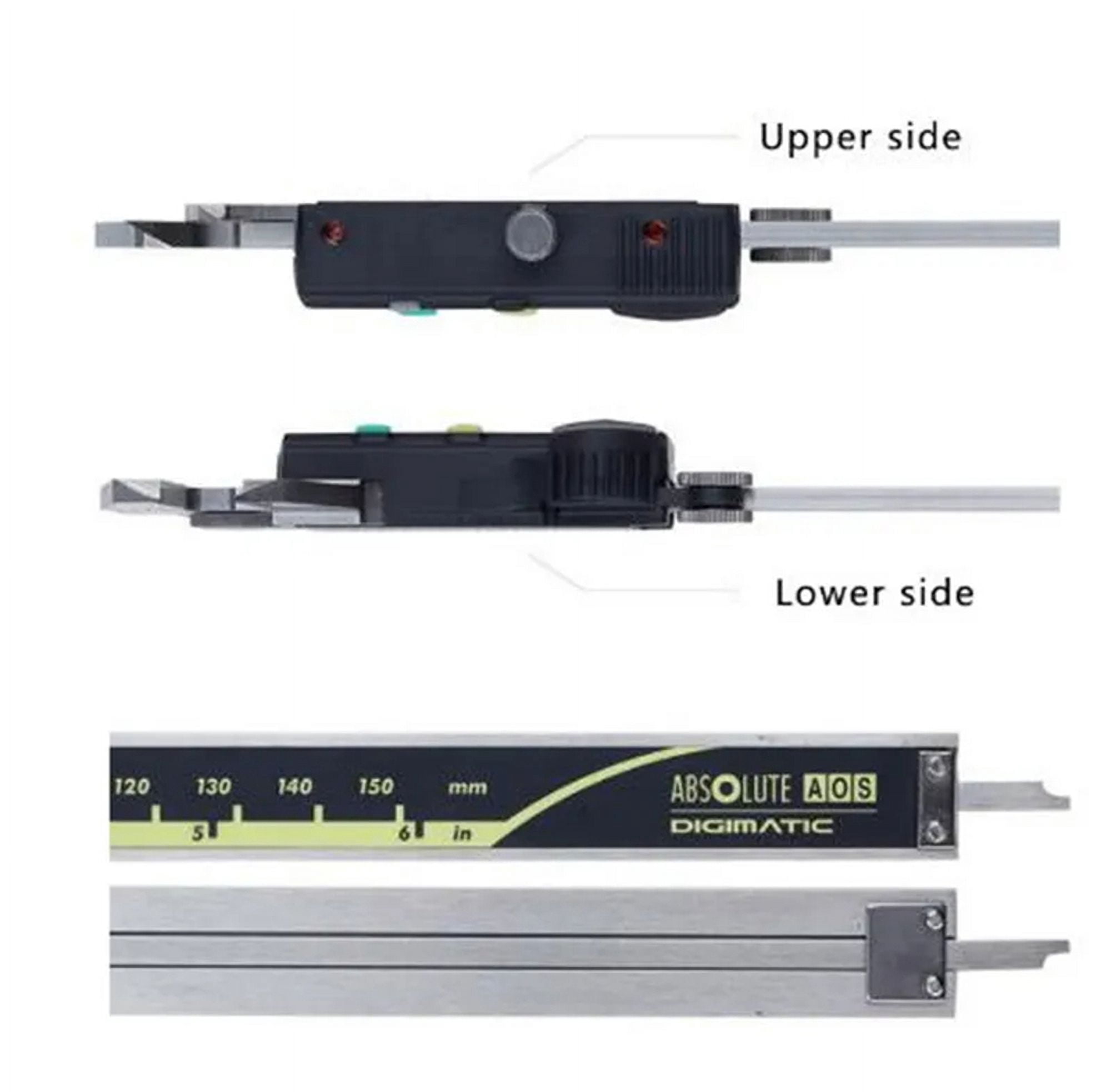 Mitutoyo 500-197-30 Style Digital Caliper Advanced Onsite Sensor AOS Electronic Micrometer Ruler 500 Series, 0" to 8"/0 to 200mm Measuring Range, 0.0005"/0.01mm Resolution, AOS