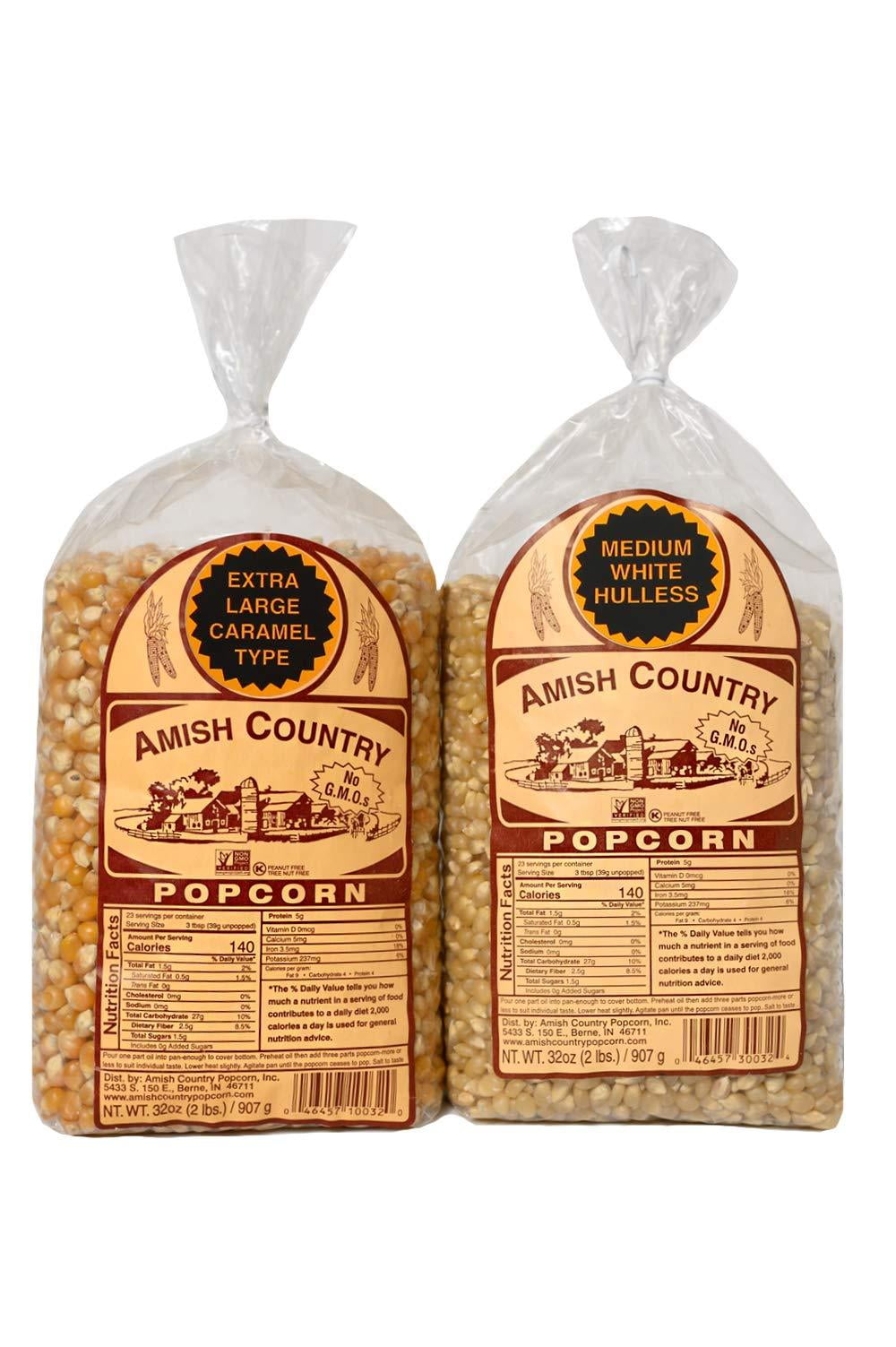Amish Country Popcorn 2 2 lb Bags 2 lb Medium White