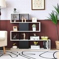 thumbnail image 2 of Neatifyes 8 Cubes Bookshelf, Modern Ladder Corner Bookcase, 8-Cube Open Stepped Storage Bookcase, 5-Tier Display Shelf for Home Office, 47 x 8 x 43 Inch, Living Room Divider Booksheif, 2 of 9