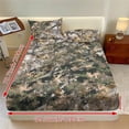 thumbnail image 3 of Pzuqiu Camo Hunting 3 Piece Bed Sheet Set with 2 Pillowcases,Easy Care,Breathable Wrinkle Resistant,Twin Size Elastic Deep Pocket Bedding Set, for Hunting Lodge Bedroom Decor, 3 of 7