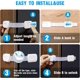 thumbnail image 4 of ZHAOCHENG Cerradura de Seguridad para Bebés, Juego de 8 Cerraduras de Seguridad para Armarios para Niños con Adhesivo 3M, Cerraduras de Seguridad para Bebés para Armarios, Cajones, Frigoríficos, Inodo, 4 of 5