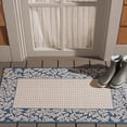 thumbnail image 2 of Safavieh Courtyard Regent Oriental Indoor/Outdoor Area Rug, Natural/Blue, 2' x 3'7", 2 of 10