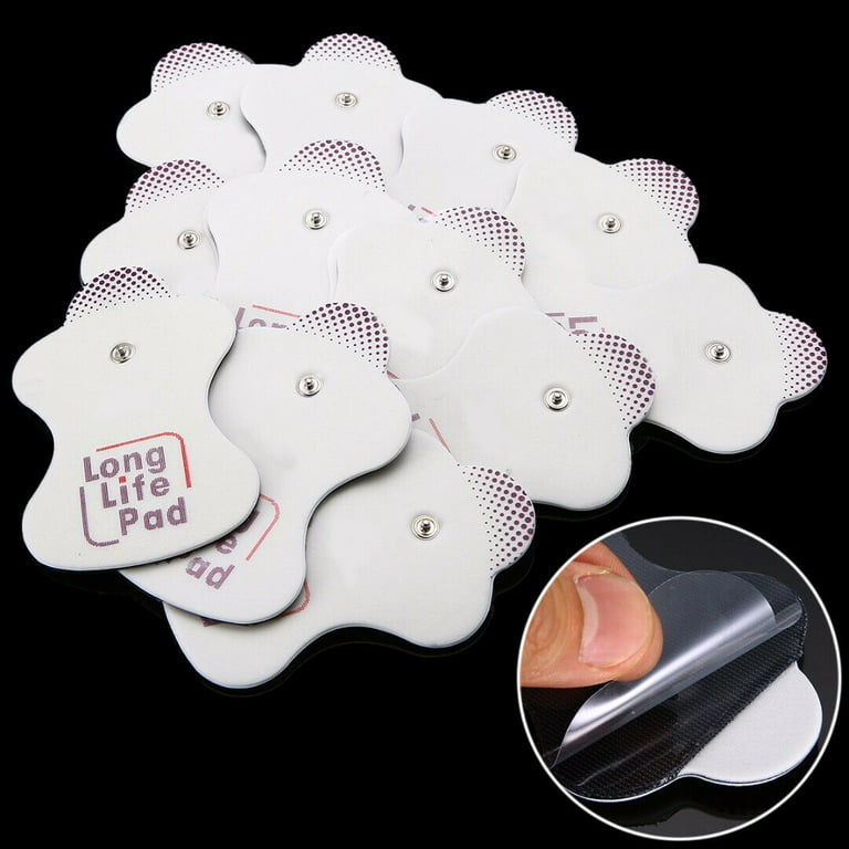 JLLOM Electrode Replacement Pads with 12 Pcs for Omron Massagers Elepuls  Electrotherapy Long Life Pad 
