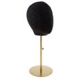 thumbnail image 2 of MERIGLARE Suede Cork Mannequin Head Hat Rack Holder Display Stand Black, 2 of 9