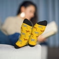 thumbnail image 5 of Vsdgher Leopard Print Unisex Crew Socks Lightweight Breathable Ventilation Ankle Socks, Mid-calf socks for Daily, 5 of 7