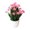 Pink, variant on Artificial Plant Bonsai Fake Bonsai Plants with White Pot Plastic Floral Arrangement Fake Plant Lotus for Home Wedding Office Restaurant Table Centerpieces Arrangement Decoration