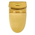 thumbnail image 6 of Fine Fixtures Dual-Flush Elongated One-Piece Toilet with High Efficiency Flush in Shiny Gold, 6 of 11