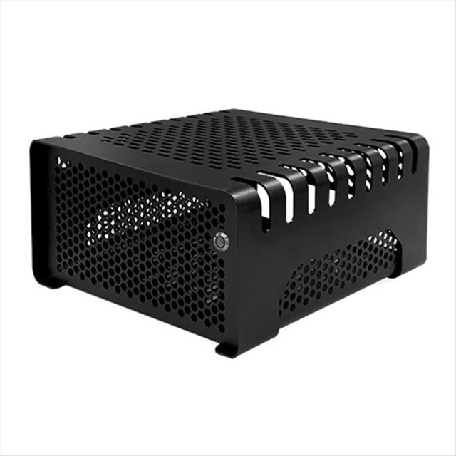 Computer Case Desktop ITX Small Case Living Room Mini HTPC Horizontal Novelty Case Black,1 x Shell,Black