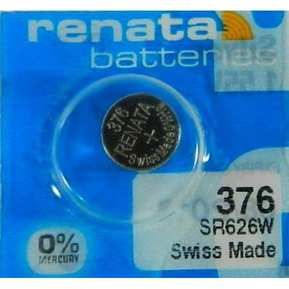 Renata Batteries 376 Silver Oxide Battery (5 Pack)