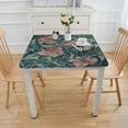thumbnail image 3 of BANET Pink Table Cloth Tablecloth Decorative Dining Room Kitchen Floral Botanical Flower Print White, 3 of 7