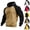 Khaki, variant on HAJWOH Mens Hoodies Pullover Lightweight Block Color Sweatshirts Casual Long Sleeve Shirts Drawstring with Pocket