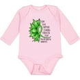 thumbnail image 3 of Inktastic Mental Health Awareness Green Sunflower Ribbon Boys or Girls Long Sleeve Baby Bodysuit, 3 of 5
