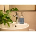 thumbnail image 5 of Dispensador de jabón de vidrio, diseño elegante para cocina o baño, mayor capacidad 400 ml, saludable, seguro y reutilizable, color transparente, 5 of 5