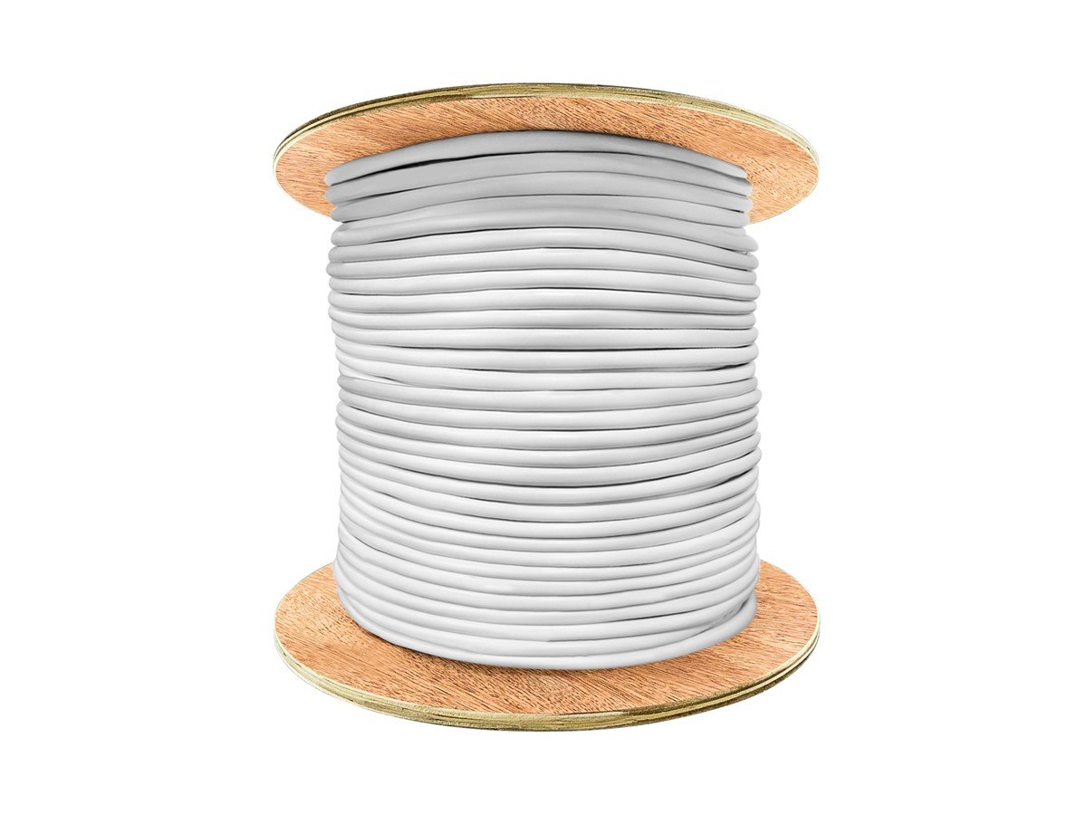 Monoprice Speaker Wire, CL2 Rated, 2-Conductor, 18AWG, 250ft, White