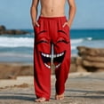 thumbnail image 1 of Pantalones largos para niños y niñas, de moda, estampados, casuales, de playa, con bolsillos., 1 of 9
