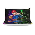 thumbnail image 3 of Luigi Mario 3 Piece Bedding Sets Decor Comforter Sets With One Duvet Cover Two Pillow Shams, 3 of 7